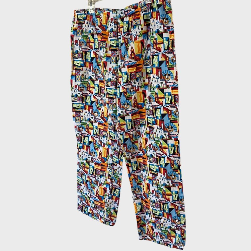 Disney World Mickey Mouse Allover Print Pajama Pants Mens XL Relaxed Comfort Fit - Picture 2 of 10